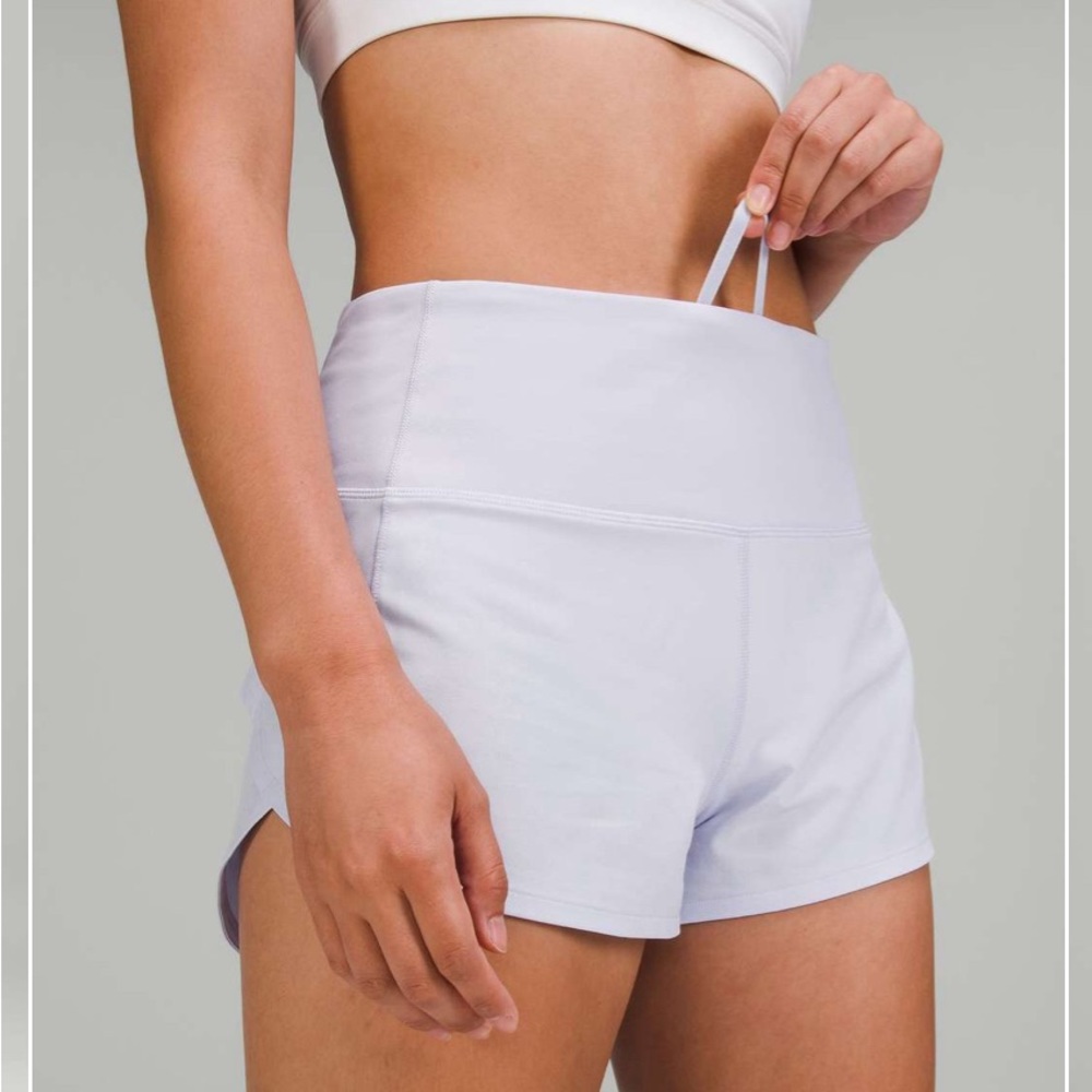 Lululemon Speed Up High-Rise Lined
Short 2.5" Pastel Blue, Size 18